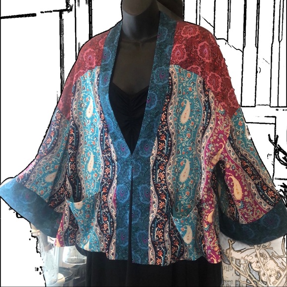 Zara Jackets & Blazers - Zara TRF Kimono Jacket With Incredible Deep Colour